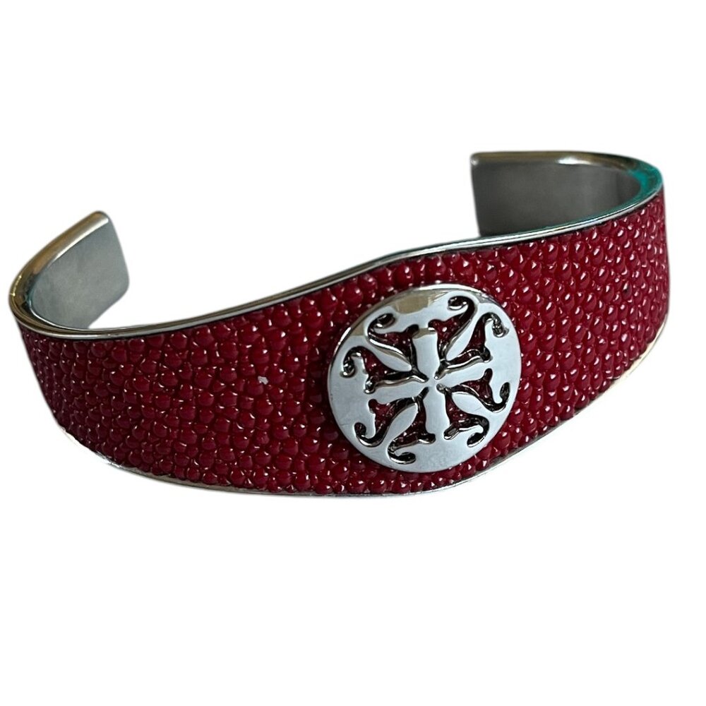 GIFT BAG INCLUDED Rustic Cuff Stainless and Stingray New Cuff Bracelet